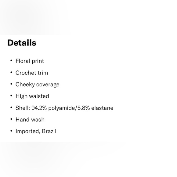 FARM Rio High Waisted Bikini Bottom, size Large - Picture 3 of 3